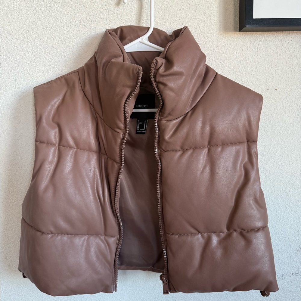Brown Puffer Vest
